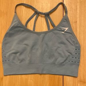 Gymshark small, robins egg blue, sports bralette.
